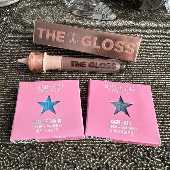 NWT Jeffree Star 3 piece bundle Table Top Gloss and 2 eyeshadows - Picture 1 of 13